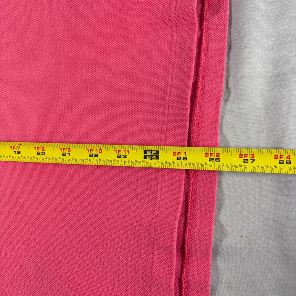 Ralph Lauren Classic Fit Pink Polo Shirt Short Sleeve Cotton Mesh Womens Large - Picture 8 of 9